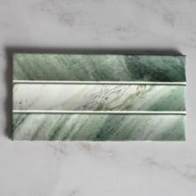 Teemo Matt Jade Flute Marble Look Porcelain Tile
